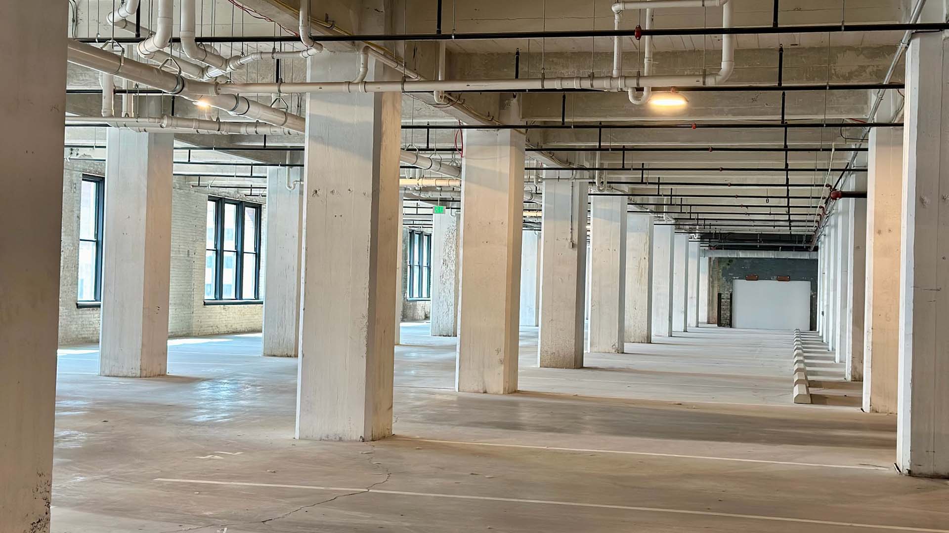 Climate controlled parking garage at the Victor St Louis.